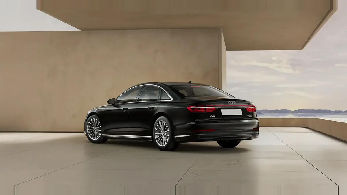 Audi A8 50 TDI 210kW (286CV) Quattro Tiptronic de ocasión en renting — Trasera