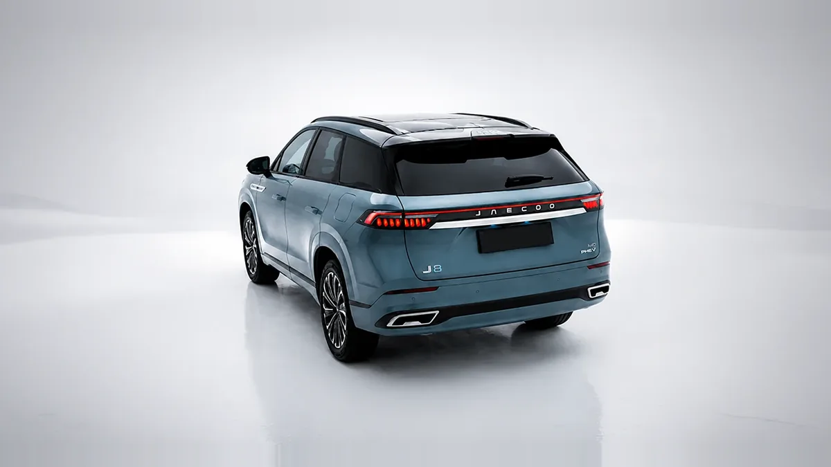 Jaecoo 8 PHEV Exclusive 1.5 TGDI 3DHT AWD 7p. nuevo en renting — Lateral